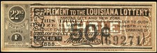 LA 50&cent; KANSAS CITY & NEW YORK Original Louisiana Lottery Co Ticket June 18, 1889