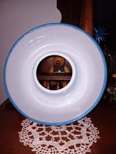 Shabby Emaille Gugelhupf Puddingform? Kranzform Vintage Blau Shabby Chic