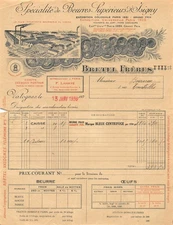 1920 SUPERIOR BUTTER D ISIGNY BRETEL FRERES A VALOGNES