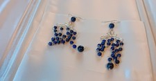 925 Sterling Silver Earrings Round Lapis Lazuli 6mm Natural Gemstone Jewelry