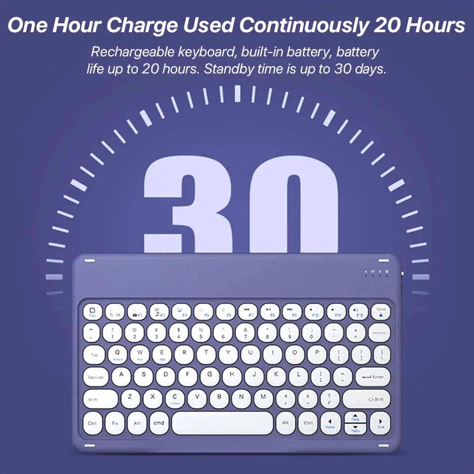 Wireless Keyboard For Apple Xiaomi Samsung Bluetooth Mouse For iOS Android - Image 4 of 4