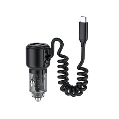12-24V Car Truck SUV USB C Charging Adapter Type-C Car Charger 65W Fast Charging
