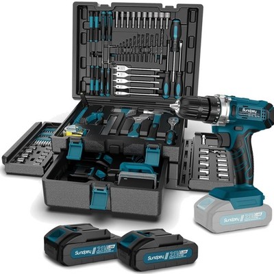 Werkzeugkoffer Set, 255-tlg, Akkuschrauber, Akku, Bohrmaschine, Bosch, Heimwe...