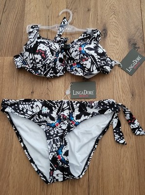 Linga Dore Bikini neu lingadore Gr. 38 Schmetterlingsmuster