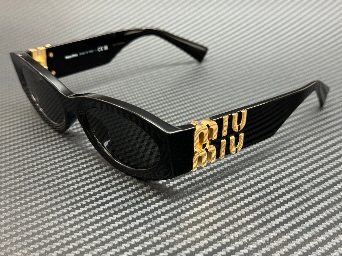 MIU MIU MU 11WS 1AB5S0 Black Grey Women's 54 mm Sunglasses | eBay