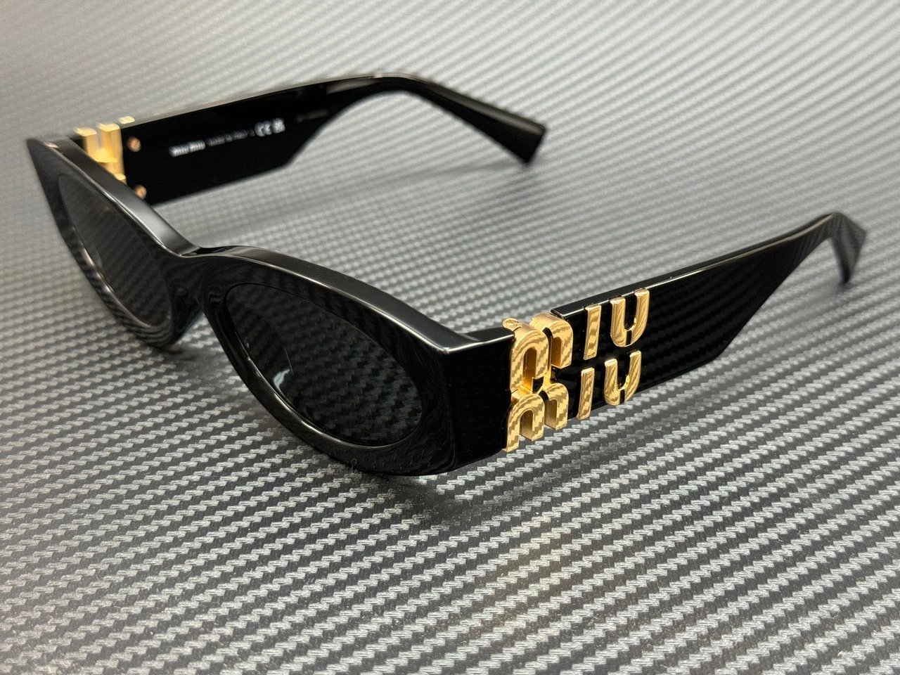 Miu Miu — MIU MIU MU 11WS 1AB5S0 Black Grey Women's 54 mm Sunglasses