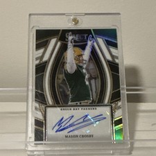 Panini 2023 Select Football Mason Crosby Packers Select Signatures Prizm Auto/50