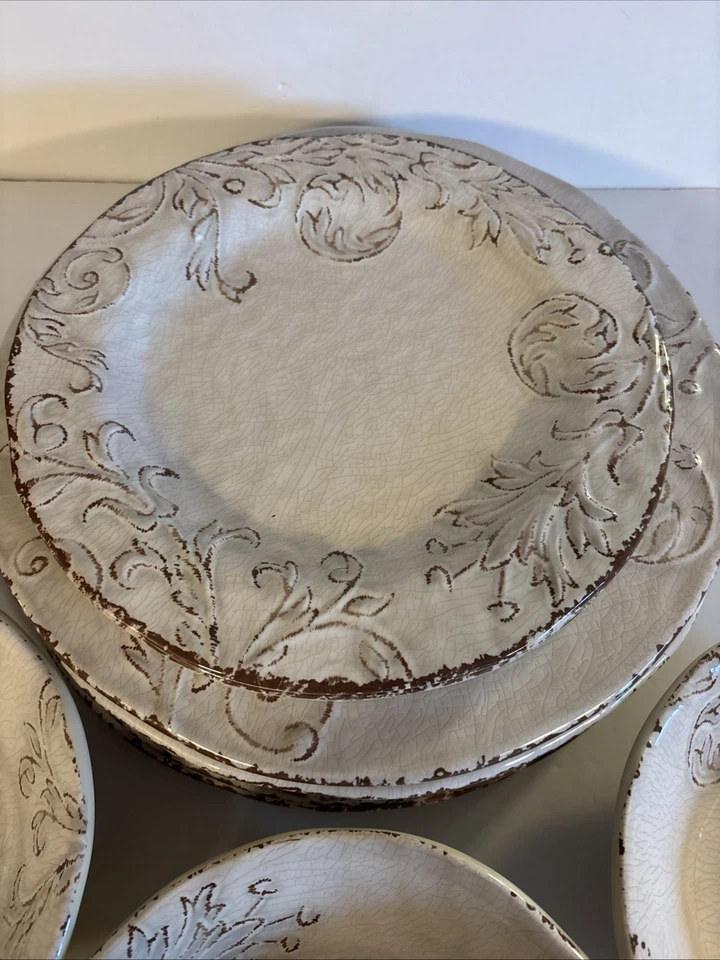 Platos de melamina Nicole Miller 3 cuencos/3 platos de ensalada/6 platos de cena Foto 3 de 4