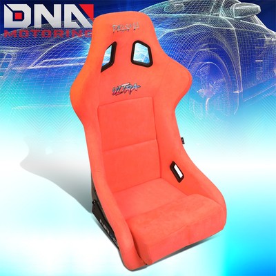 NRG innovations Alcantara Peach Prisma Fixed Back Bucket Seat FRP
