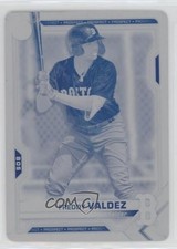 2021 Bowman Draft Printing Plate Cyan 1/1 Freddy Valdez #BD-96 s3g