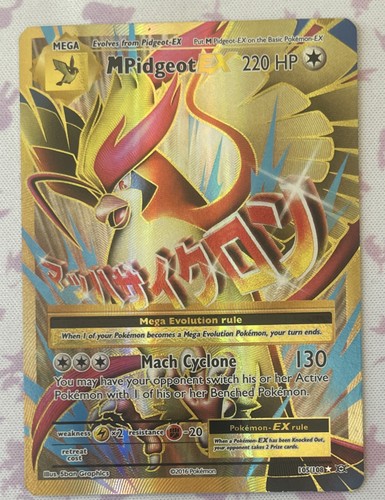 Pokemon XY Evolutions 2016 M Pidgeot EX Full Art Holo Ultra Rare Card 105/108