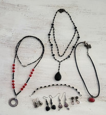 Lot of Assorted Costume Jewelry 8 Pieces  Earrings Necklaces Bracelet