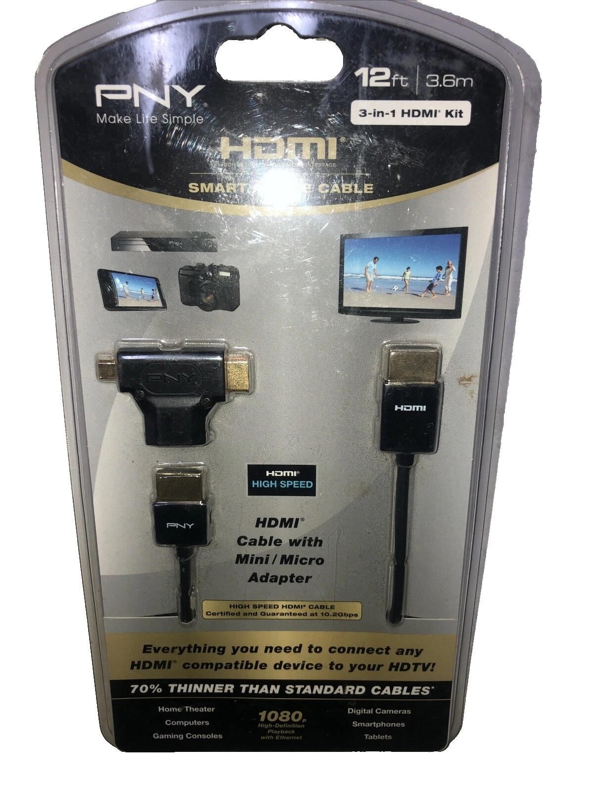 HDMI 1.4 Standard Male-HDMI 1.4 Standard Female Monitor/AV HDMI Cables