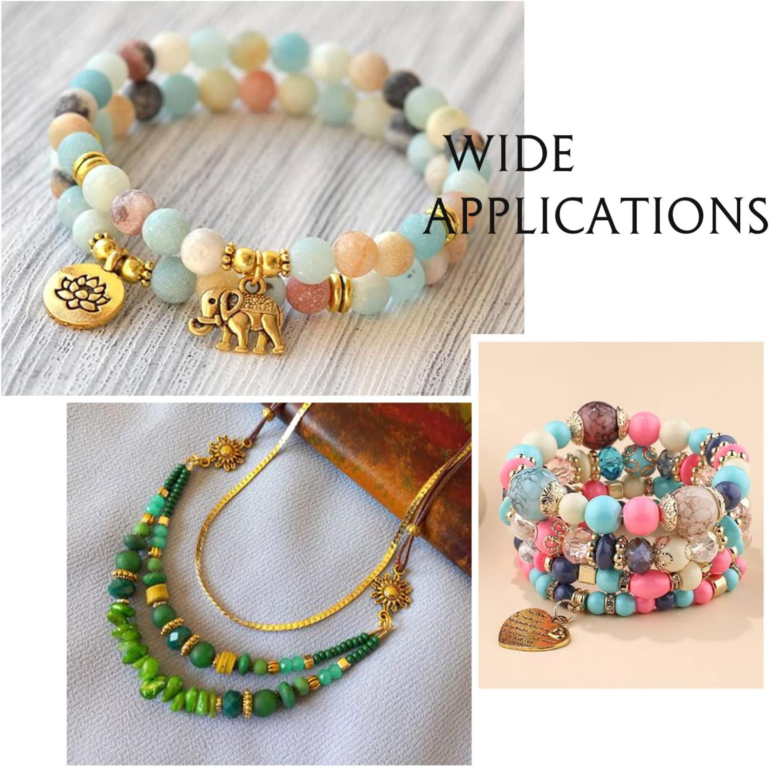 300Pcs Antique Golden Tibetan Alloy Spacer Beads 30 Styles Assorted Polygon Colu