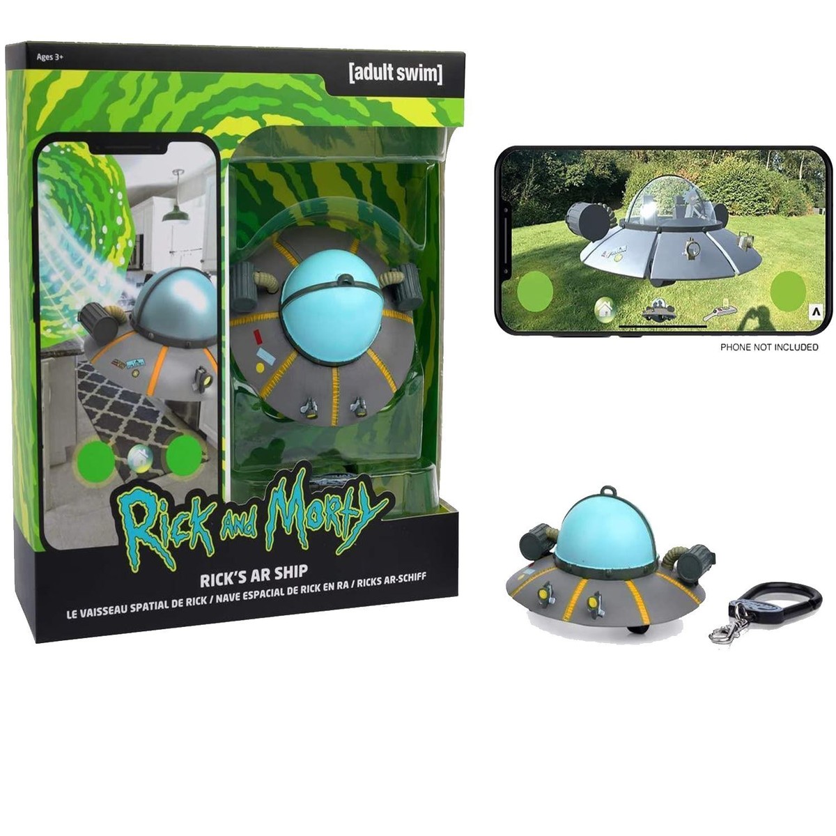 Rick & Morty Virtual Rick's AR Ship Remote Control Spaceship