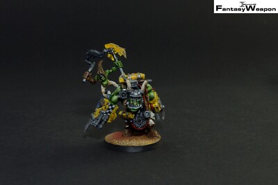 Customized Ork Warboss  Pro Painted  orks wh40k warhammer