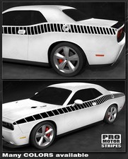 Decals For Dodge Challenger 2008-2023 Cuda Strobe Side Stripes Choose Color