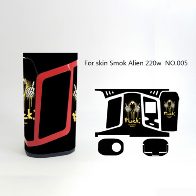 Aufkleber für Smok Alien 220W Akkuträger, Mod, Skin, Wrap, Sticker, Folie, W2/5