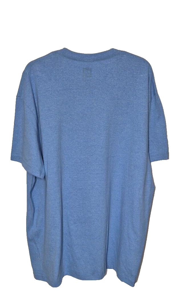 GM Chevrolet T-Shirt Mens 2XL Blue Graphic Print Super Soft Short