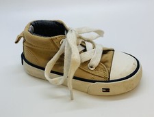 Tommy Hilfiger Lil Lawrence Tan Canvas High Top Boys Toddler SHOES Size 6