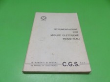 STRUMENTAZIONE PER MISURE ELETTRICHE INDUSTRIALI - C.G.S. Italia -  SPA - 1969