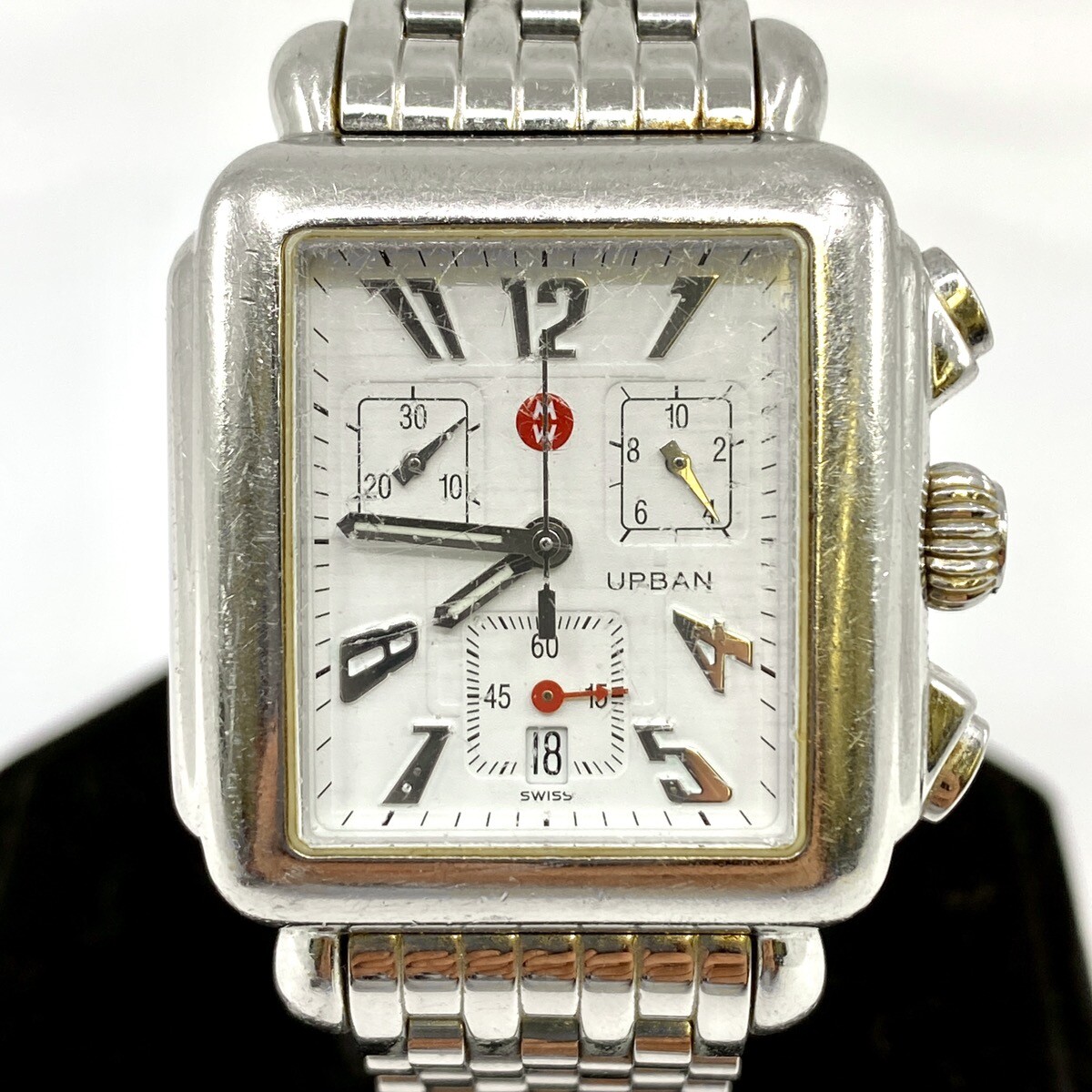 Stainless Steel Michele Watch Urban Michele Urban Diamond Steel