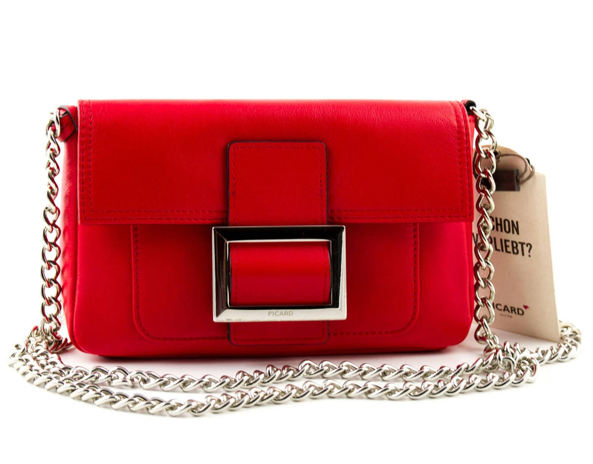 Piccola borsa a mano donna Picard Como in pelle rossa