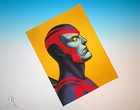 Mondo X-Men Archangel Mike Mitchell Portrait Print Marve Comics Giclee Proof — photo 2