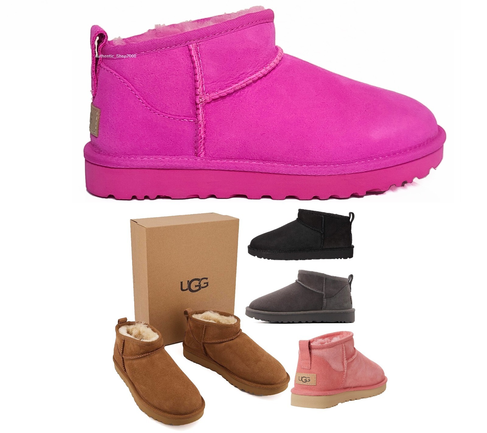NEW 100% Authentic UGG Classic Ultra Mini Women's Winter Ankle Boots Shoes