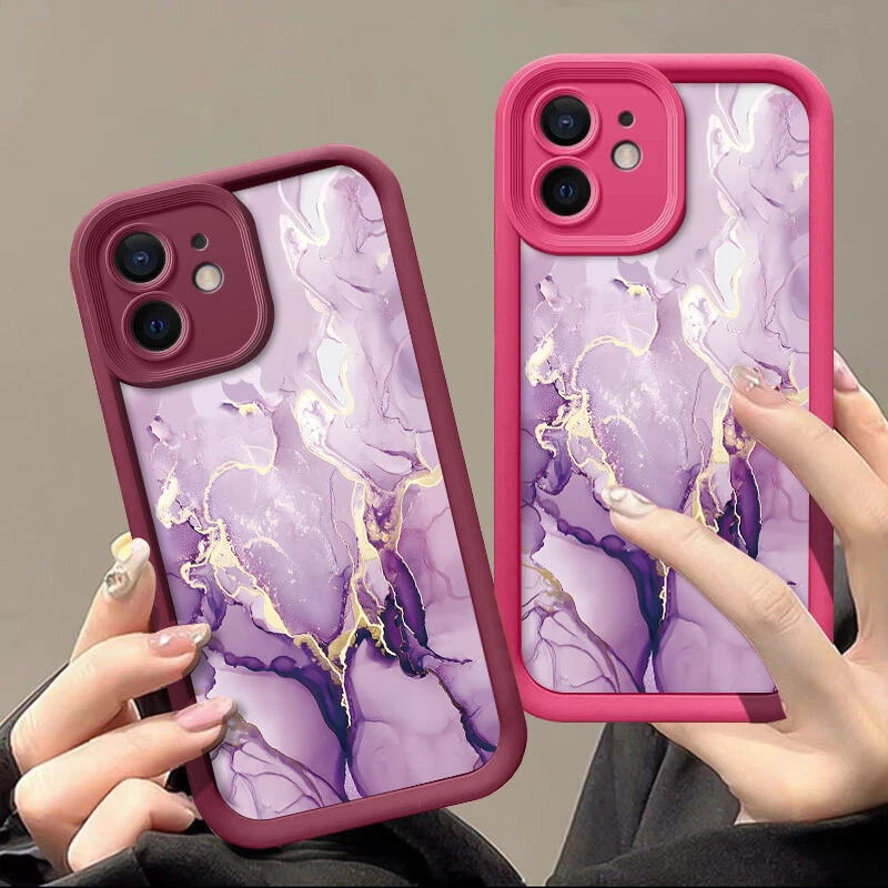 Case For iPhone 16 Pro Max 15 14 13 12 11 XS XR Marble Silicone Soft Phone Cover - Image 3 of 4