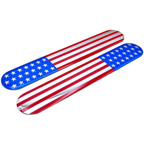 Universal 3D American Flag Emblem Metal Sticker Side Fender Badge Car Accessory - Picture 14 of 15