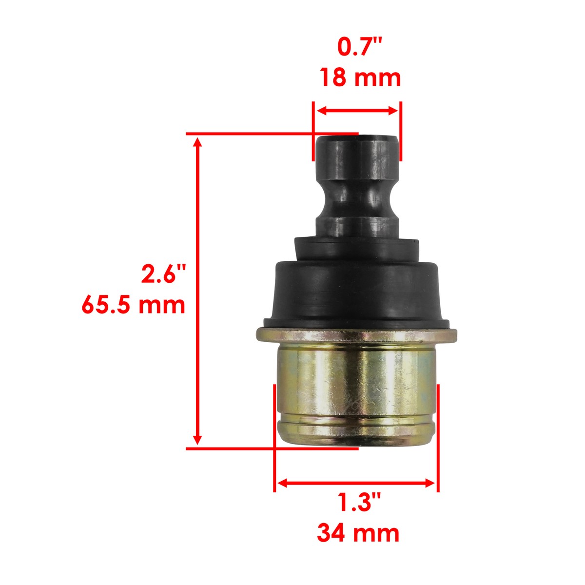 Caltric Front A-Arm Bushing & Ball Joint Kit For Can-Am ATV/UTV – 6-Piece Set, 703500875