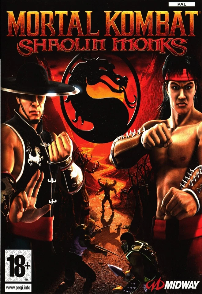 Mortal Kombat Shaolin Monks - Cover Art Gaming Poster Dragon 11x16 Scorpion