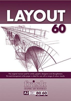 Frisk Layout Pad - 60 g/m² - A1 - A2 - A3 - A4 wählbar