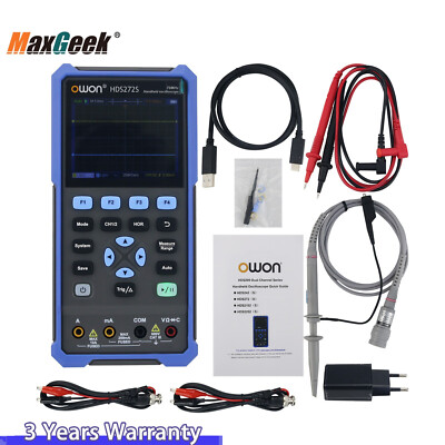HDS272S 70MHz Handheld Multifunctional Digital Oscilloscope 3.5'' LCD Display