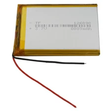 3.7V 8000mAh 29.6Wh Li-polymer Li Battery 126090 Lipo For GPS Power Bank e-book