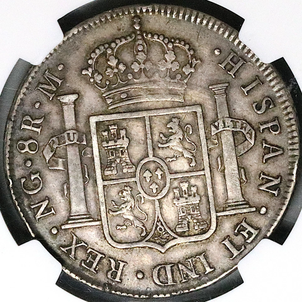 1814 NGC XF 45 Guatemala 8 Reales Spain Colonial Silver Dollar Coin (25012604D) - Image 4 of 4