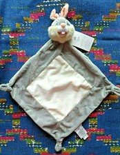EN/  DOUDOU PLAT   DISNEY STORE LAPIN PANPAN GRIS BLANC NUAGE NEUF