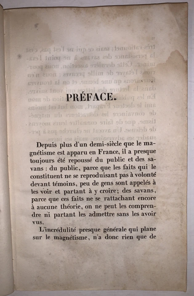 1839, 1st, LETTRES SUR LE MAGNETISME ET LE SOMNAMBULISME, FRAPART, SLEEP WALKING - Image 3 of 4