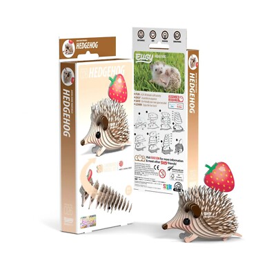 Hedgehog 3D Figurine Kit - 2.95in. L x 1.61in. W x 2.83in. H (sl105607)