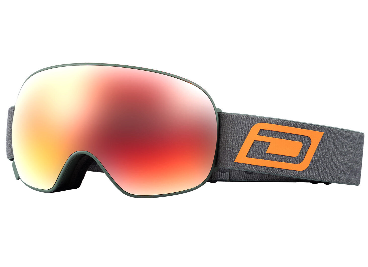 Dirty Dog MUTANT 2.0 Ski/Snowboard Goggles MATTE IVY GREEN / RED  MIRROR+YELLOW