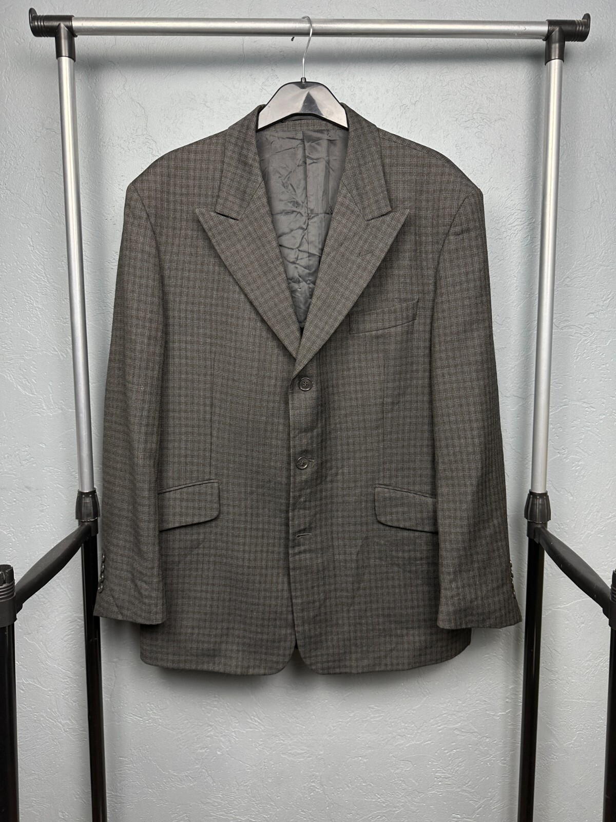 Giacca blazer uomo Yves Saint Laurent YSL lana 3 bottoni taglia 54 L