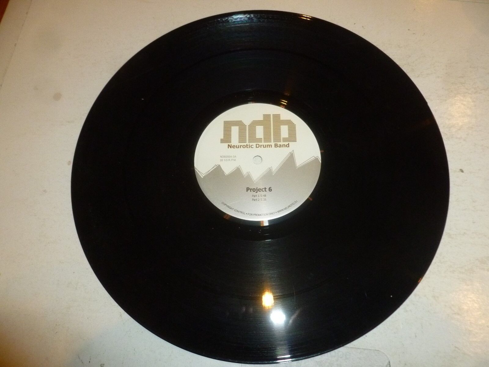 NEUROTIC DRUM BAND - Project 6 - UK 4-track 12" Vinyl Single - DJ Promo