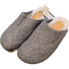 NEW Women s Bev Clog Size 6 Slip-On Shoe Gray Felt Mule Universal Thread