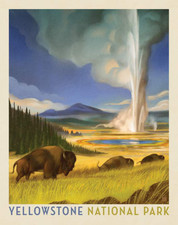 Yellowstone NATIONAL PARK Poster Panel Quilt ...