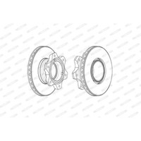 Ferodo Bremsscheiben Hinten Ø304 Mm BelüFtet FüR Mercedes-Benz Sprinter 5-T