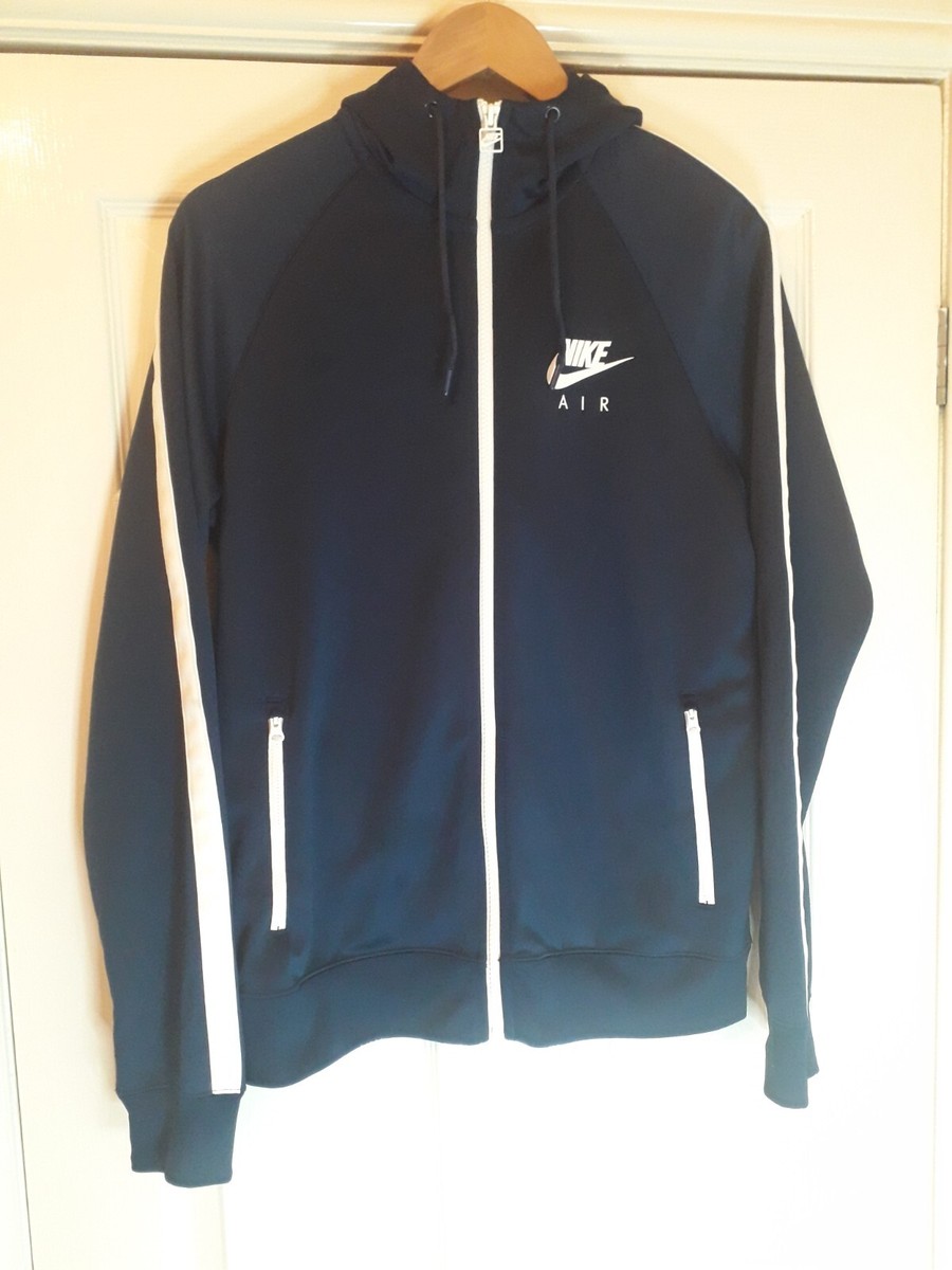 nike air max fleece full zip hoodie blue