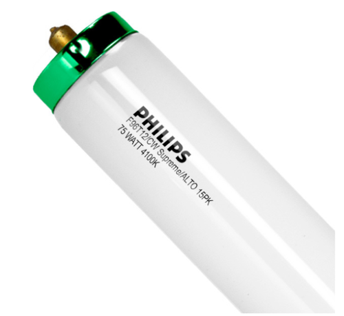 Eiko 18-inch T8 Cool White Fluorescent Tube - F15T8/CW 4100K Light Bulb For Office & Workshop