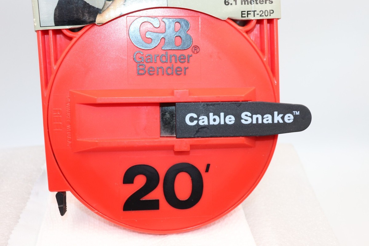 GB Gardner Bender 20 Foot FT Cable Snake Fish Tape Eft-20p for