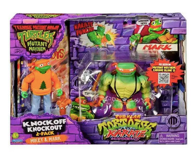 NEW Teenage Mutant Ninja Turtles Mutant Mayhem Knockoff Knockout Karate Warrior